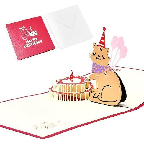 Meant2tobe Funny Cat 3d Birthday Card, Orange : Target