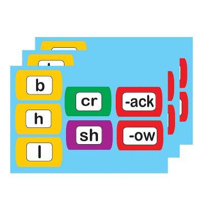 Ashley Productions® Die-Cut Magnetic Foam Word Chunking, 100 Pieces Per Pack, 3 Packs