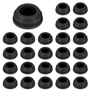 Unique Bargains Rubber Corrosion-Resistant Silicone Snap-in Locking Hole Plugs Black - 1 of 4