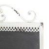 Metal Sign Scroll Top Wall Decor with Chalkboard White - Olivia & May: Iron Frame, Vertical Orientation, Carving Artwork - image 3 of 4