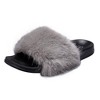 Jessica Simpson Womens Fuzzy Open Toe Slide Slipper - 2 of 4