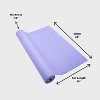 Wai Lana Yogi Mat by (Color: Periwinkle) - 1/8 inch Thick, Non-slip, Stylish, Latex-Free, Lightweight, Optimum Comfort - 4 of 4
