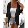 Coolmee Women's Long Sleeve Open Front Cardigan Casual Lightweight Drape Cozy Knit Sweaters Cover Up Shrugs - 2 of 3