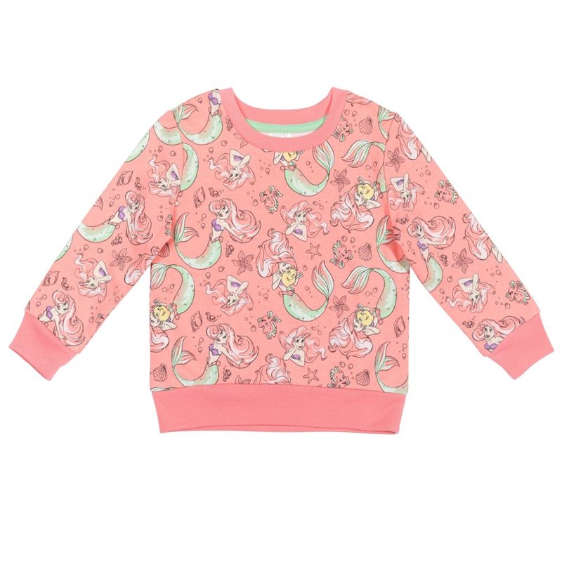 Disney Frozen Minnie Mouse Princess Moana Nightmare Before Christmas Toy Story Lion King Lilo & Stitch Girls Pullover Sweatshirt Little Kid to Big, 1 of 8