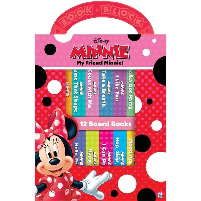 Disney My Friend Minnie Mouse My First Library 12 Board Book Set - by Emily Skwish (Board Book)