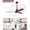 HOMLUX 52" Low Profile Ceiling Fan with Remote Control Reversible Motor - 3 of 4