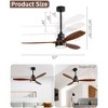 HOMLUX 52" Low Profile Ceiling Fan with Remote Control Reversible Motor - image 3 of 4