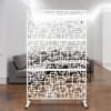 DSVIMOY Outdoor & Indoor Privacy Screen, Freestanding Decorative Privacy Screen for Deck Balcony Patio, White, 48"*76"*16" - 4 of 4
