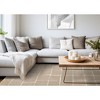 Rug Branch Contemporary Stripes, Tonal/Solid, Trellis Grey Indoor Area Rug - 2 of 4