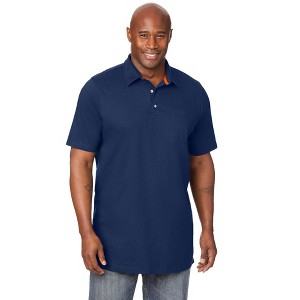 Boulder Creek by KingSize Men's Big & Tall Longer-Length Heavyweight Polo - 1 of 4