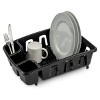 Racxily (2 Pack) All-in-One Dishrack with Drainboard, Inclined Base for Draining, Black - 2 of 3