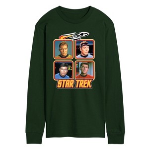 Men's - Star Trek - Retro Original Series Crew Long Sleeve Graphic T-Shirt - 1 of 3