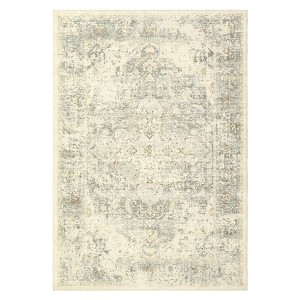 Area Rug Machine Washable Rug Vintage Distressed Non Slip Non Shedding Rugs Low Pile Foldable Retro Printed Indoor Carpet for Living Room Bedroom - 1 of 4