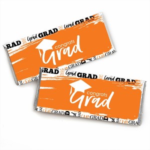 Big Dot of Happiness Orange Grad - Best is Yet to Come - Candy Bar Wrapper Orange  Graduation Party Favors - Set of 24 - 1 of 4