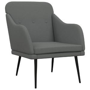 vidaXL Accent Chair Single Sofa Side Chair for Living Room - Dark Gray - 1 of 4