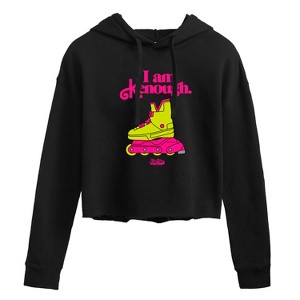 Women's - Barbie - I Am Kenough Rollerblades Cropped Graphic Hoodie - 1 of 2