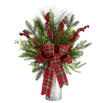 AuldHome Pine Cone Picks (6-Pack); Frosted Evergreen Christmas Decor Floral Stems for Wreaths, Vases and Holiday Arrangements