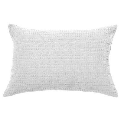 14"x20" Oversize Clive Lumbar Throw Pillow White - Sure Fit