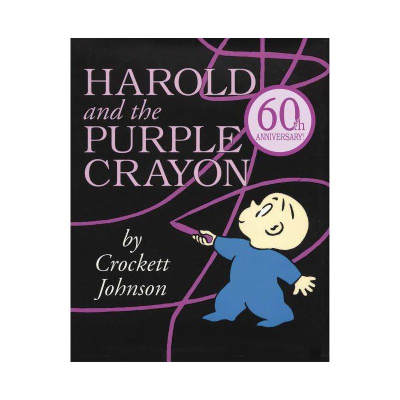Harold and the Purple Crayon - (Purple Crayon Books) by Crockett Johnson (Paperback), 1 of 2