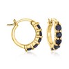Ross-Simons 2.60 ct. t.w. Ruby, Emerald and Sapphire Jewelry Set: 3 Pairs Of Huggie Hoop Earrings - 4 of 4