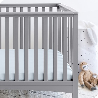 Sky Blue Ultra-Soft Microfiber Crib Fitted Sheets - 3 Pack