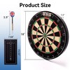 GSE 18" Pro Bristle/Sisal Dartboard Set with Six 17 Grams Steel Tip Darts & Dart Board Game Scoreboard - 2 of 4