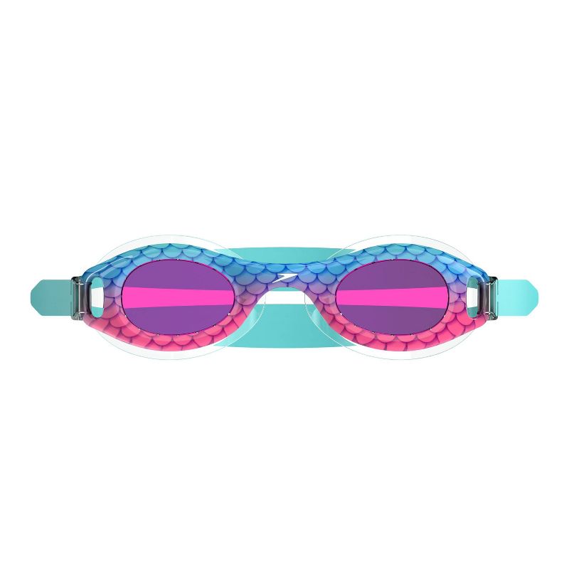 Speedo Kids&#39; Glide Print Swim Goggles - Purple/Blue Scales, 3 of 6