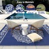 Outdoor Rug Carpet Waterproof Rug Indoor Outdoor Area Rug for RV Camping Picnic Reversible Lightweight Plastic Straw Outside Rug for Patio - 3 of 4
