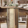 63" Farmhouse Dining Table for 4-6, Rustic Kitchen Table, Rectangular, Wood Dining Table, for Dining Room, Kitchen - 3 of 4