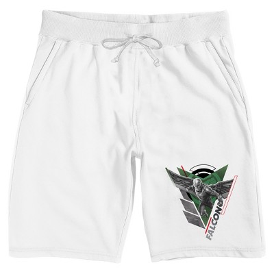 Captain America: Brave New World Flying Falcon Men's White Lounge Shorts