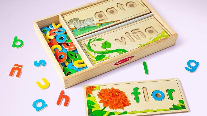 Melissa &#38; Doug Spanish See &#38; Spell Educational Language Learning Toy, 2 of 11, play video