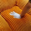 SEVOBAL Sofa Giant Plush Bean Bag Chair Armrests Footstool Comfy Beanbag Chaise Lounge Lazy Sofas Living Room Bedroom Dorm, Orange, 22"*21.26"*12.8" - 4 of 4