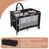 Safstar 3 in 1 Pack and Play with Toy Bar Diaper Changing Table with Safety Belt - 2 of 4