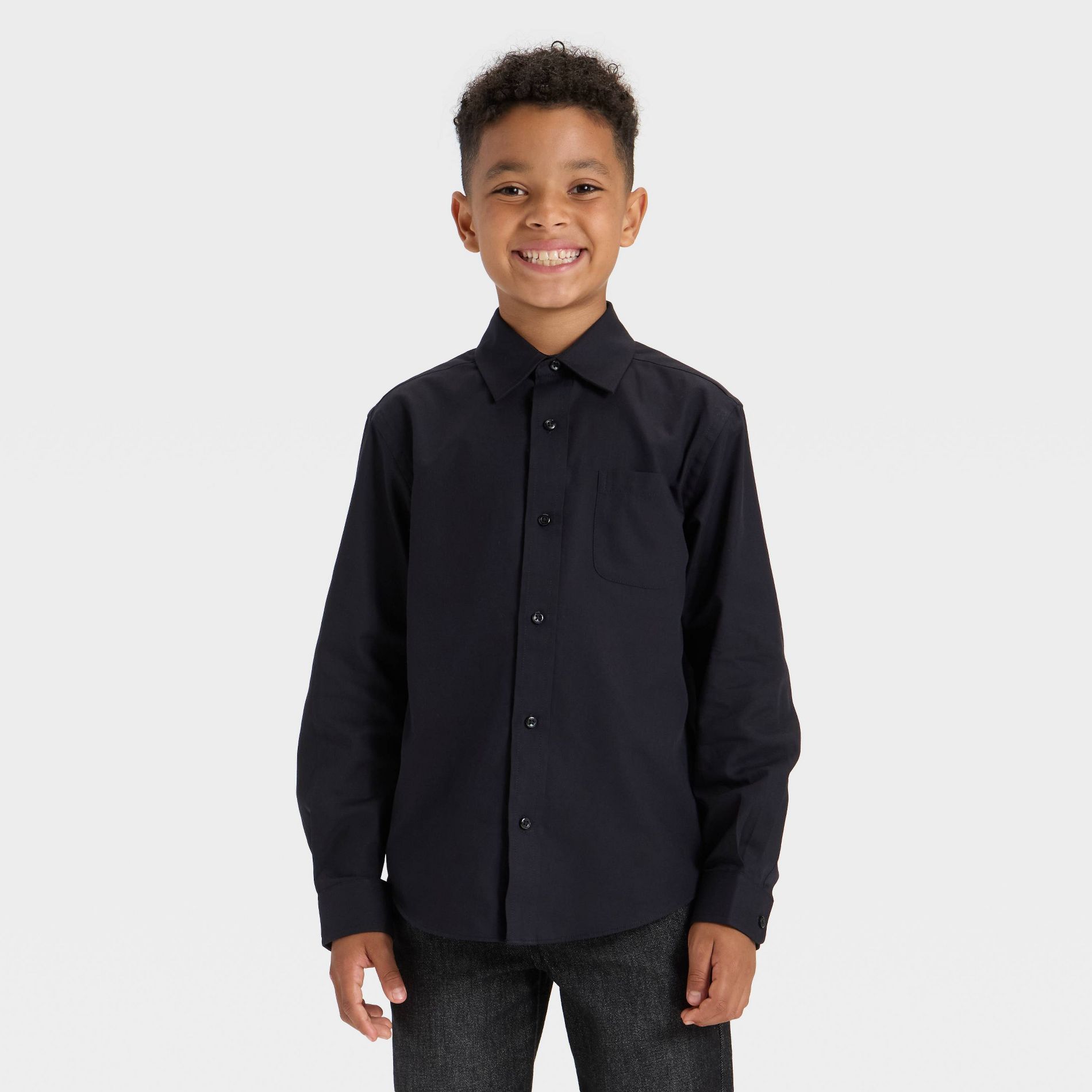 Boys' Long Sleeve Button-Down Dress Shirt - Cat & Jack™