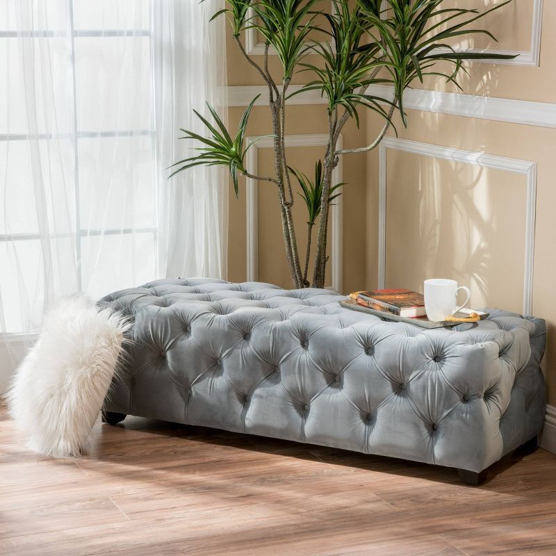 Piper Tufted Rectangular Ottoman Bench - Christopher Knight Home, 3 of 12