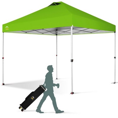 10x10 Recreational Centerlok Canopy - Sto 'N Go, Silver Coated, 150D - RM100H Green
