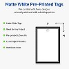 Avery Printable Rectangle Tags, Double Black Border, 2" x 3", Matte White Rectangle Tags, Laser/Inkjet, 80ct, Great for Product Tags - 2 of 4