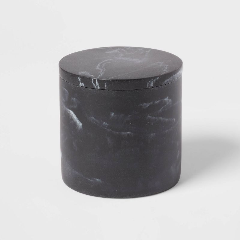 Marble Bath Canister Black - Threshold&#8482;, 4 of 9