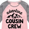 Girls' - Instant Message - Adventure Cousin Crew Shirt Tail Raglan Graphic T-shirt - 2 of 4