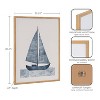 Kate & Laurel All Things Decor 16"x20" Gallery Nautical Blue Sailboat Print by The Creative Bunch Studio Natural - 3 of 4