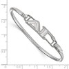 Black Bow Jewelry Sterling Silver Delta Gamma Greek Life Bangle Bracelet 7 Inch - 2 of 3
