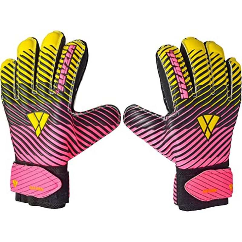 Vizari Sports Saturn Soccer Goalie Goalkeeper Gloves for Kids Youth & Boys, Football Gloves with Grip Boost Padded Palm and fingersave Flat Cut Construction, 1 of 12