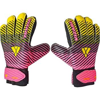 Vizari Sports Saturn Soccer Goalie Goalkeeper Gloves for Kids Youth & Boys, Football Gloves with Grip Boost Padded Palm and fingersave Flat Cut Construction