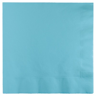 50ct Pastel Blue Disposable Solid Napkin