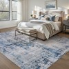 MontVoo Abstract Modern Non-Slip Washable Rug Blue - 2 of 4