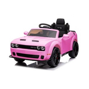 Best Ride on Cars Dodge Challenger 12V - Pink - 1 of 4