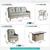 XIZZI OUTDOOR SWIVEL ROCKER SETS: 3-PC Rocker + Modular Sofa & Fire Pit Options - All-Weather Fabric, 8 Color Choices for Patio, Garden, Poolside - 2 of 4