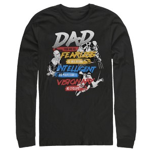 Men's Marvel X-Men Dad You are Fearless, Intelligent, and a Visionary Long Sleeve Shirt - 1 of 4