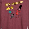 Women's - Hey Arnold! - Best Buds Lightweight French Terry Wide Neck Long Sleeve Shirt - 2 of 4
