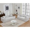 TiramisuBest 2 Piece Boucle Cloud Sofa Set, Modular Sectional Sofa with Storage, Sideboard Buffet Style Design for Living Room - 2 of 4